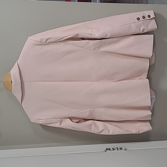 DKNY - Faux Leather Blazer - Picture 6 of 9